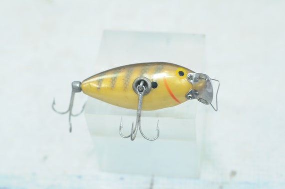 Vintage True Temper Shad Vintage Metal Lip Wood Fishing Lure Gold/perch  Color - Etsy