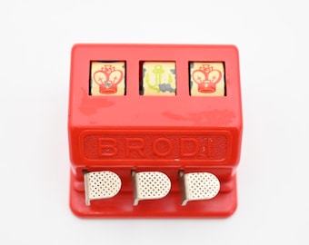 Vintage O. Schoenhut Inc Brodi Miniature Casino Slot Machine Game 2”