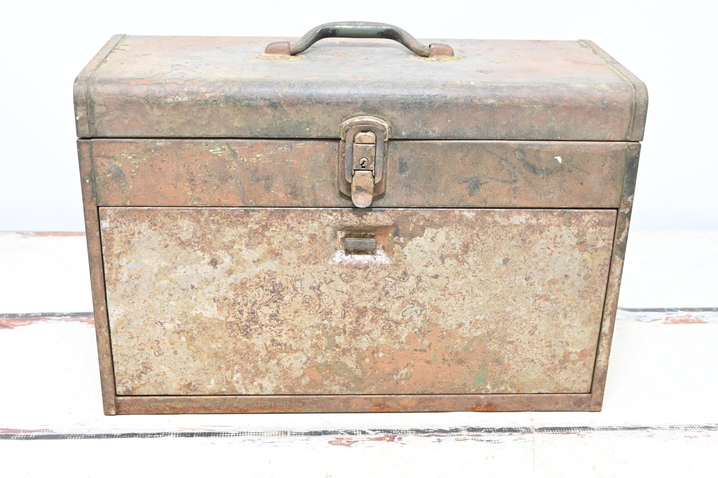 Vintage. Kennedy #620 Toolbox 3 Drawer Machinist Chest Mechanics
