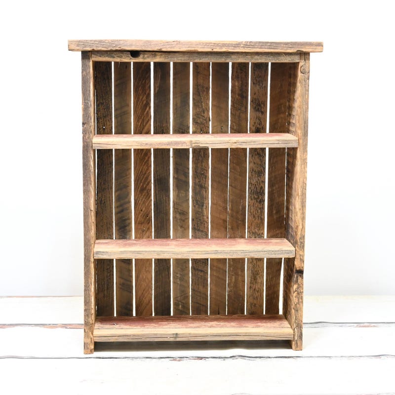 Reclaimed Wood Bookcase - Etsy - Reclaimed Wood Bookcase Decor