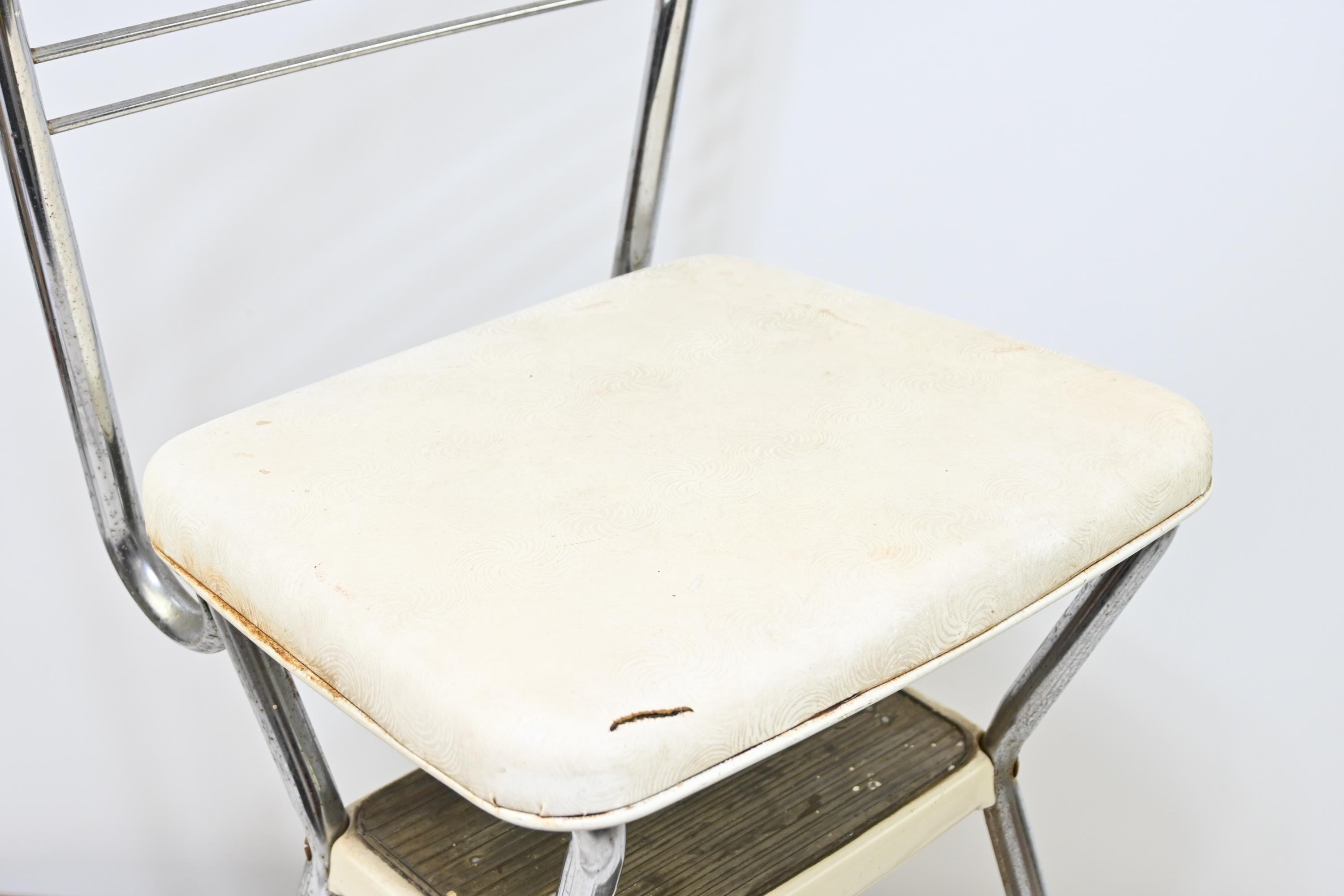 Vintage . Cosco Retro Kitchen Step Stool Flip up Seat Booster 1950s ...