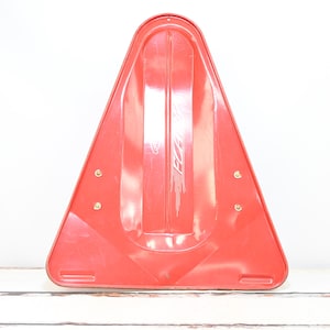 Vintage AMC FLASH Red Metal Snow Sled 37&quot;x30&quot;