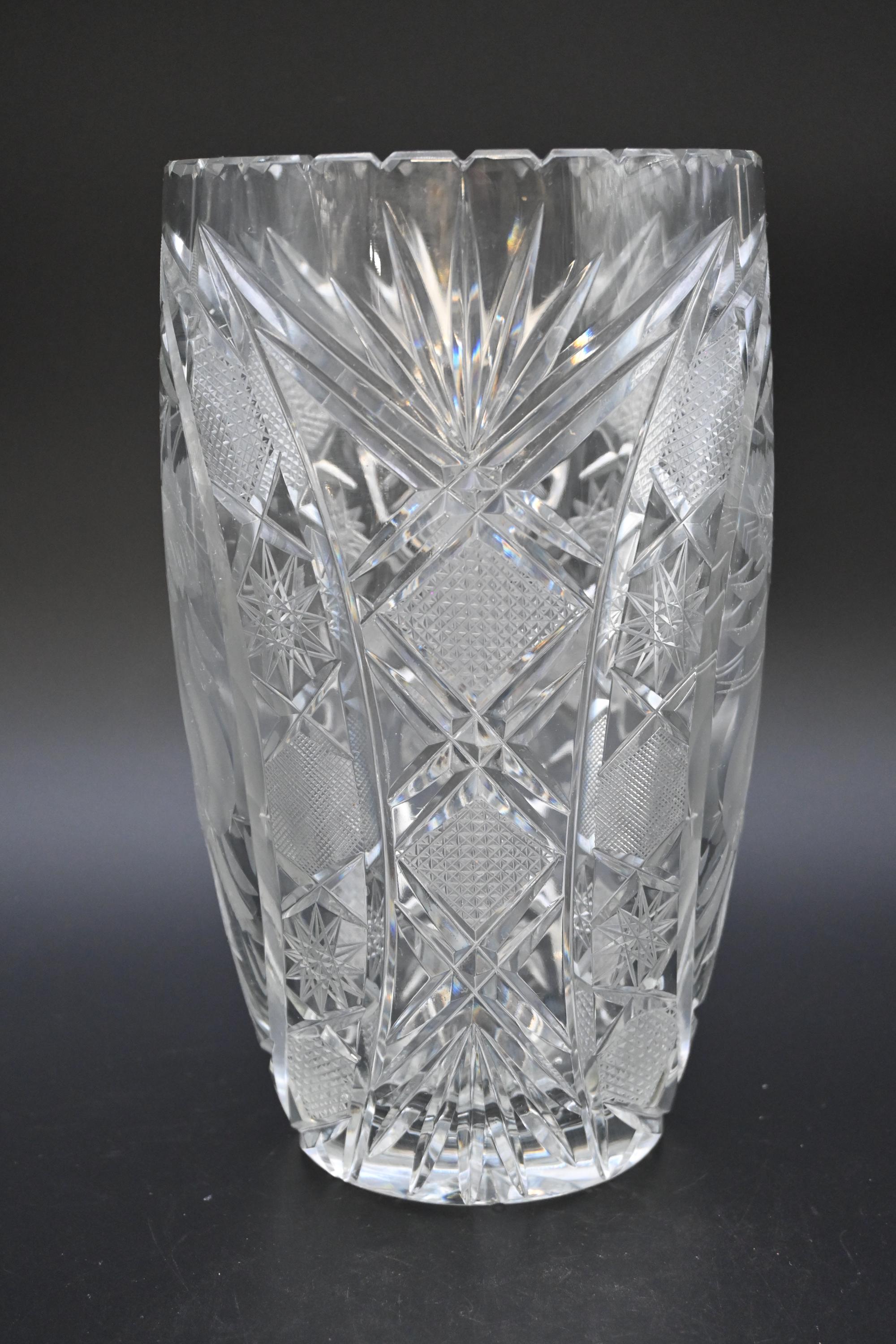 ヴィンテージ リードクリスタル インペルラックス ガラス花瓶