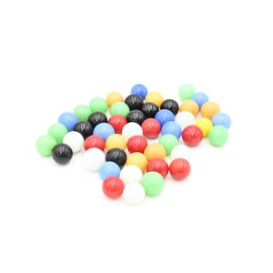 Vintage Replacement Game Marbles Solid Colors For Chinese Checkers Aggravation Board Games