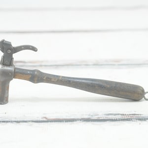 Rare Antique . Tack Hammer With Wood Handle Saddle-maker Shoemakers Carpet Layer Hammer Collectible Tool Gift Good Condition Craft Hammer +
