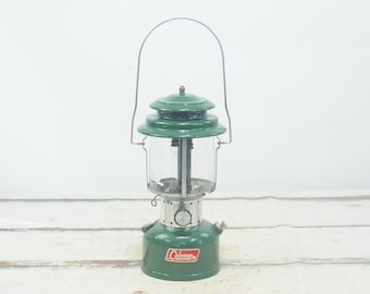 Vintage Coleman Lantern 220F/228F Pyrex Amber Globe 10/1964