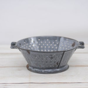 Vendemmia. Colander Blu/Grigio Graniteware Granite Ware Enamel Ware Strainer #9