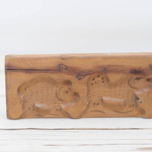 1800s . Cow Cookie Butter Mold Hand Carved Wood Primitive Cow Like Figures AAFA