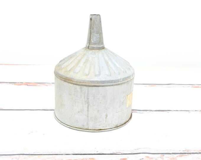 Vintage . Funnel Farm Funnel Industrial Funnel Garage Decor Industrial ...