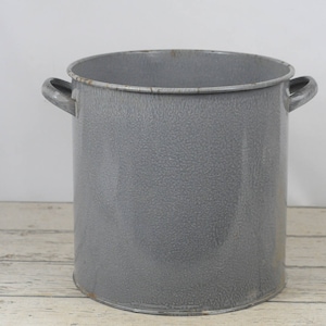 Panela de granito vintage cinza manchada panela resistente 13,5 &quot;H