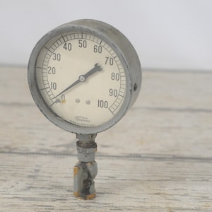 Vintage Steam? Gauge Marsh Guage Jas. P Marsh Skokie Ill Made In USA