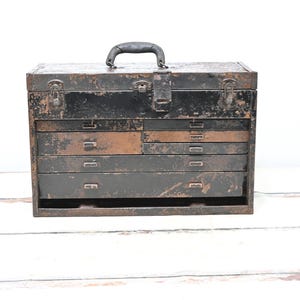 Vintage.  Kennedy? #520 Toolbox 7 Drawer Machinist Chest Mechanics Tool Chest