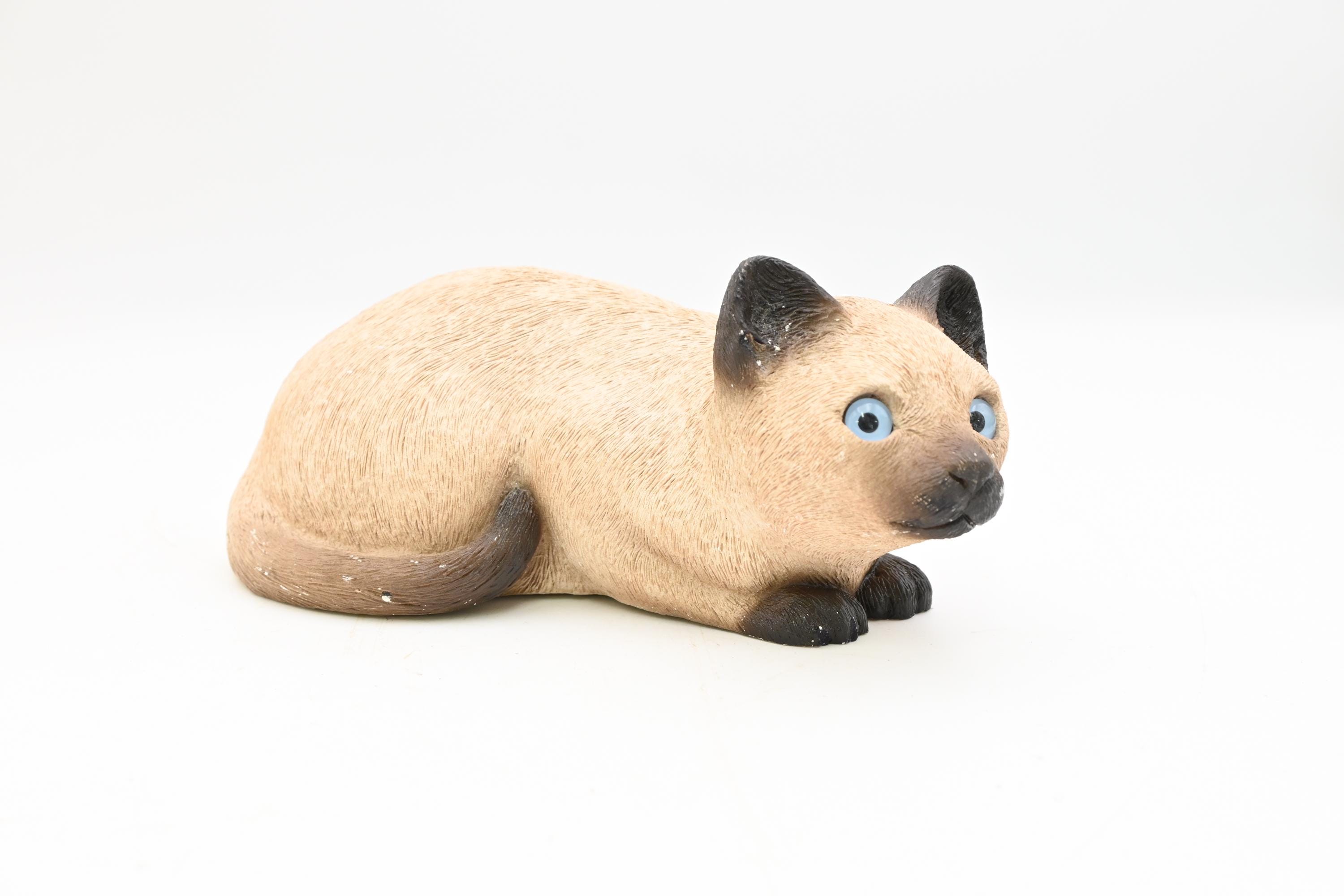 Vintage Sandcast Siamese Kitty 215 Signed Sandra Brue 1982 Cat