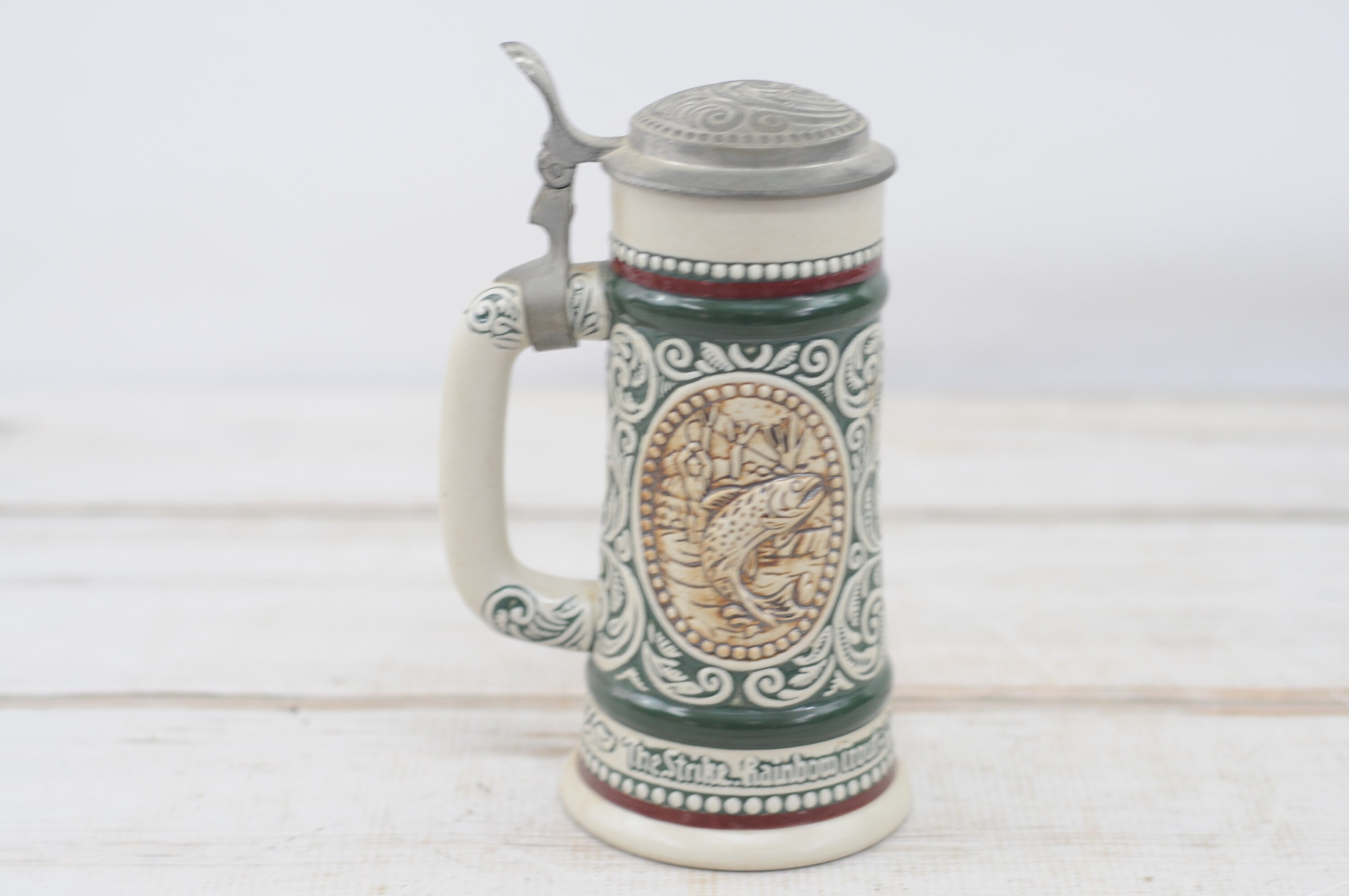 Vintage . Avon Beer Stein 1978 Brazil Ceramarte Outdoor Scene Etsy