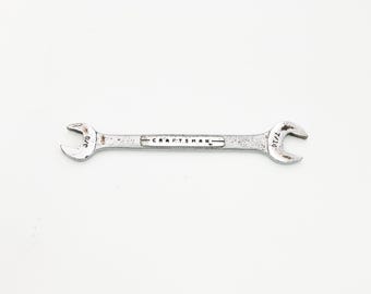 Jahrgang . Craftsman 3/8 "und 7/16" Schraubenschlüssel V-Series Gabelschlüssel Geschmiedet in USA +