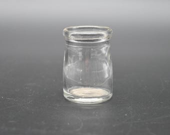 Vintage Small Individual Glass Creamer Mini Pitcher Restaurant Serve Ware Coffee Station #Style 2