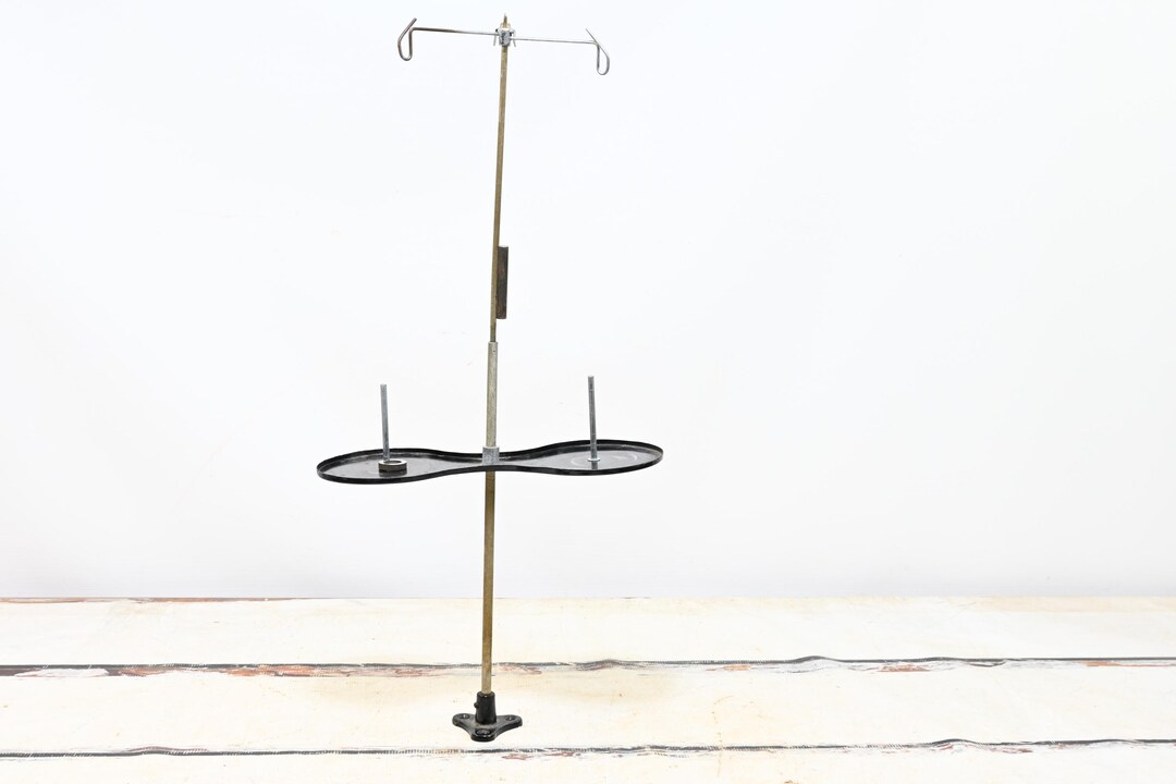 Vintage . Iron and Metal Industrial Sewing Thread Stand Spool Holder #4 ...