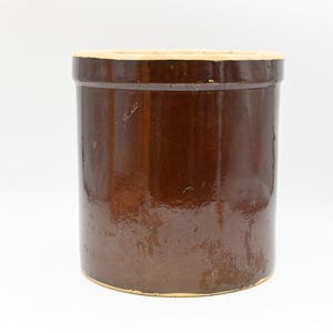 Vintage 3 Gallon Blue Crown Crock ROBINSON RANSBOTTOM Stoneware Vintage Salt Crock PageScrappers +