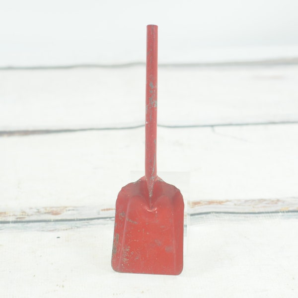 Vintage Red and White Metal Shovel Toy Shovel Sand Shovel Childs Shovel Rustic Shovel Scoop