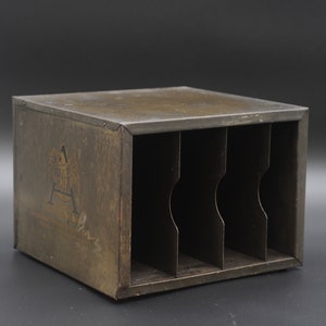 Very Rare . Antique Metal File Cabinet American Writing Paper Company Holyoake MA