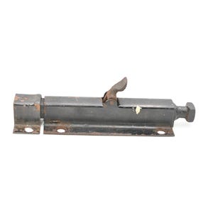 Vintage . Security Door Slide Latch 7.75&quot; Barrel Bolt Wrought Steel Door Lock