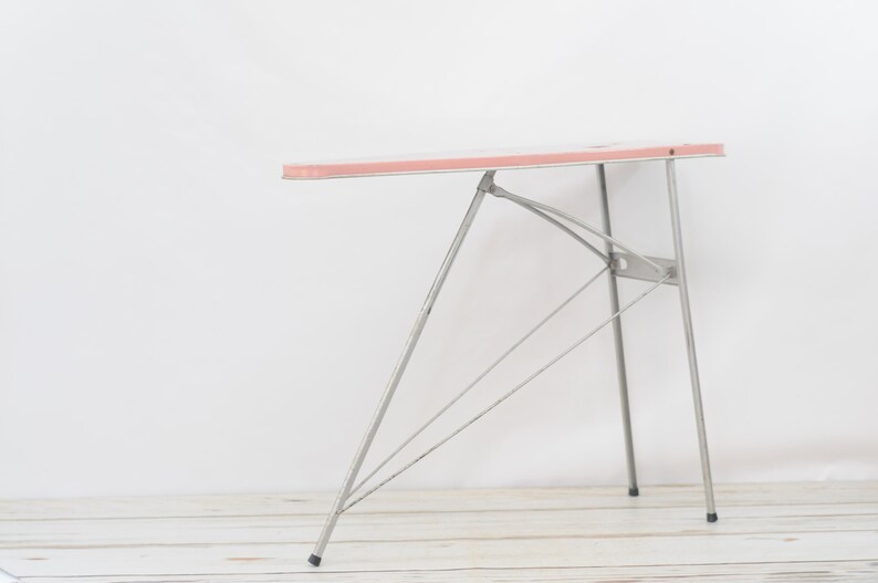 Vintage 1960s Child Size Pink Metal Ironing Board Etsy