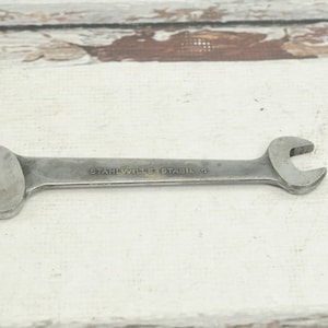 Vintage . Spanner Wrench Stahlwill Stabil 1, 19mm 24mm Open Wrench Made In Germany
