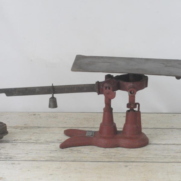 Vintage . Fairbanks Morse Counter Platform Scale Beam Scale Chicago ILL Made In USA