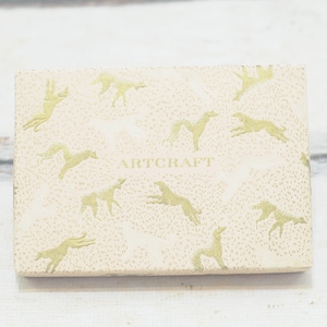 Vintage. Seltene Artcraft Werbung Pappschachtel Eleganz in Strümpfe Box Art Deco Hundedesign Windhund Whippet