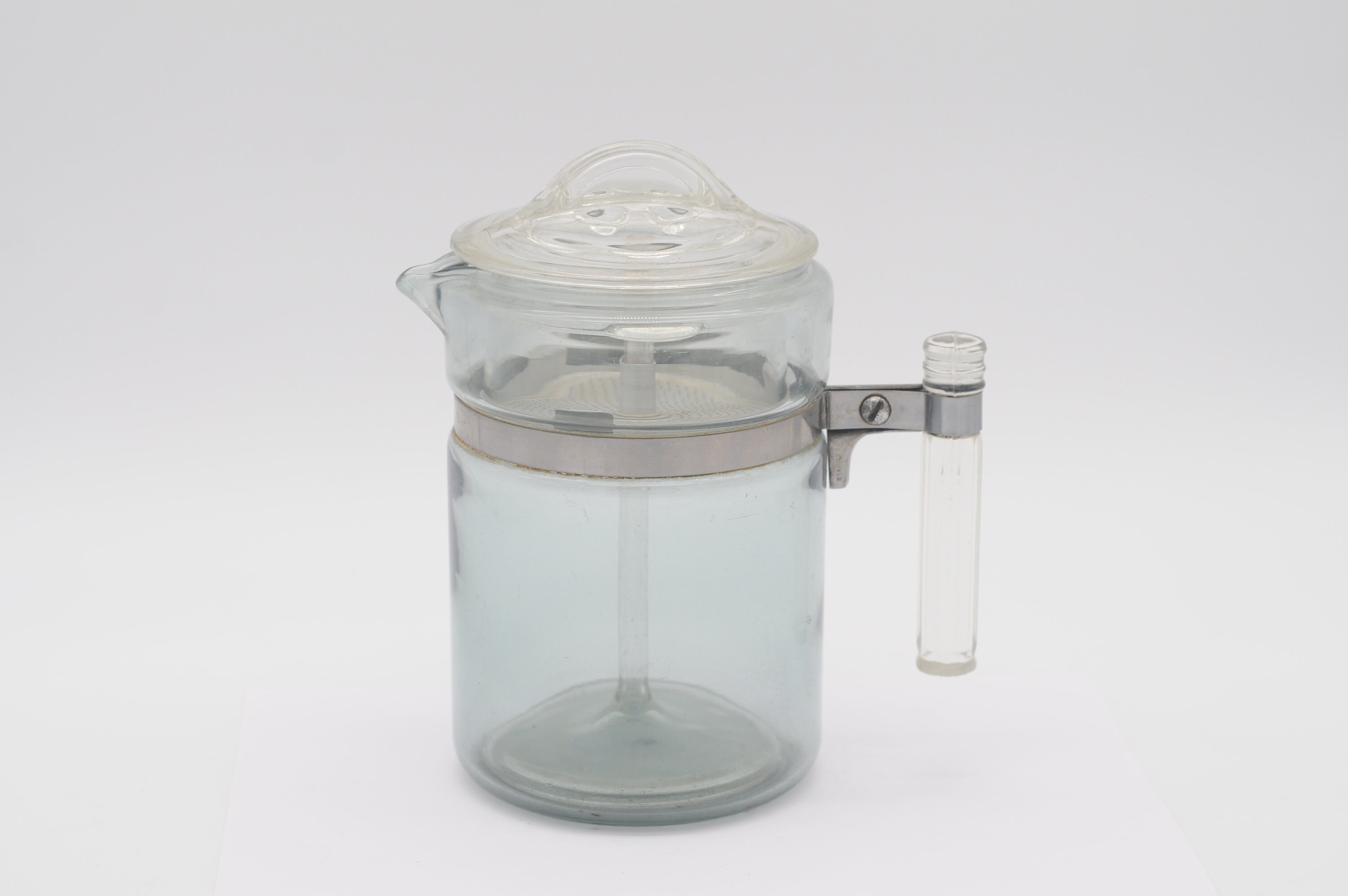 Vintage . Old Pyrex Glass 6 Cup # 7826-B Percolator Coffee Pot