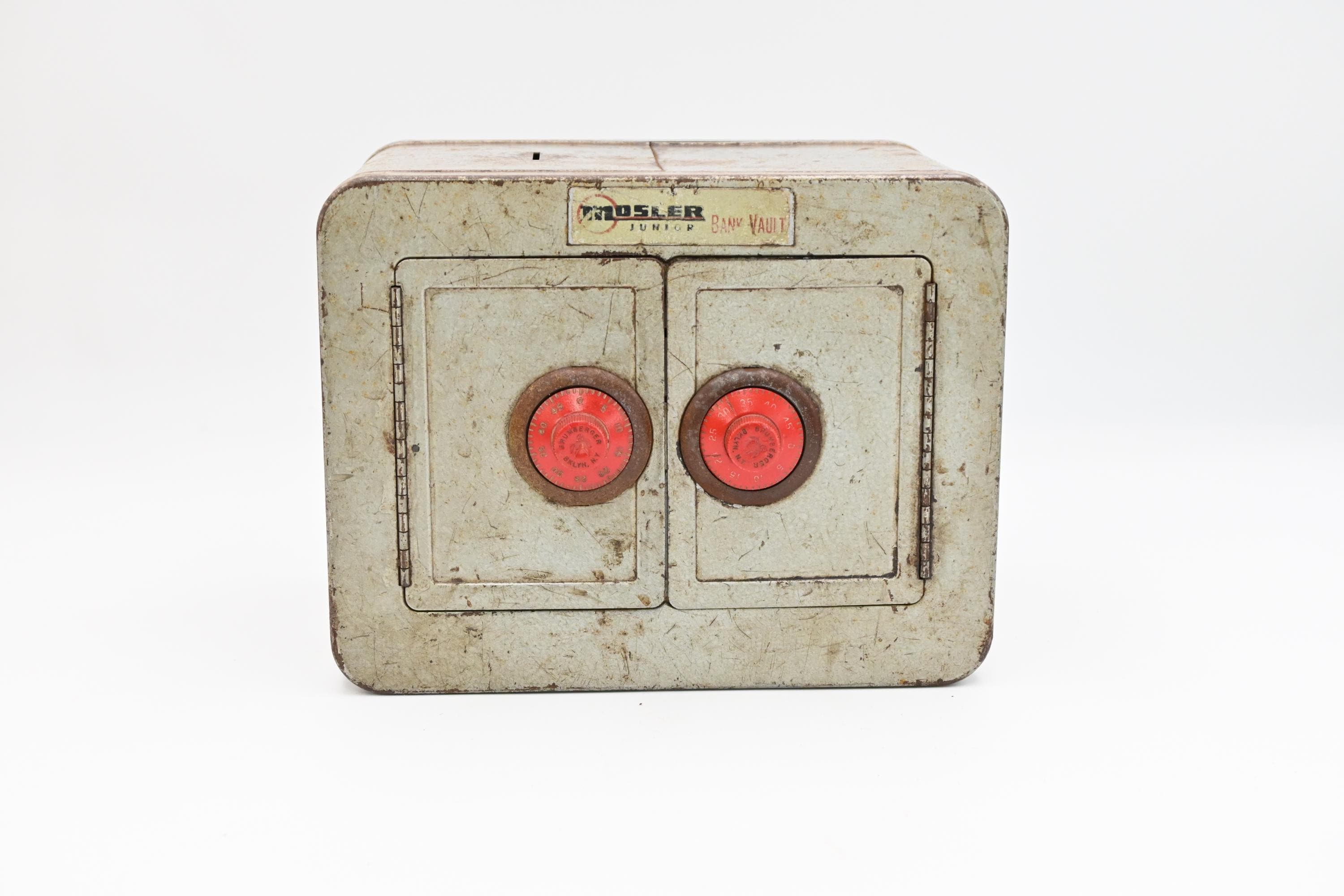 スペシャル　アンティークフリーメイソン貯金箱 貯金箱 ダイヤル式電話 アンティーク レトロ 置物 オブジェ アイアン