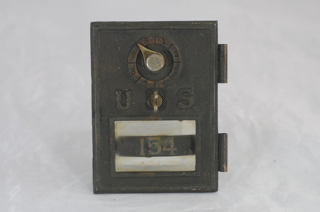 Antique ./ Vintage US 154 Postal Box Door Postal Door Early Etsy