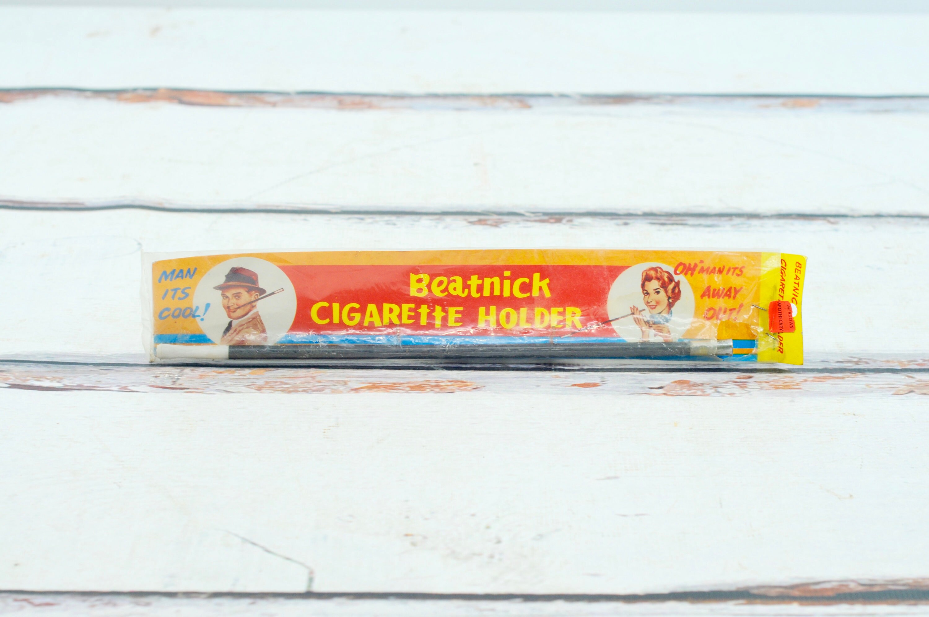 beatnik cigarette holder Vintage . Beatnick Cigarette Holder Collectible Vintage Prop Costume