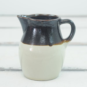 Vintage. RRP Roseville Keramik Zweifarbig Braun Krug Milchkrug Wasser Krug Steingut Krug