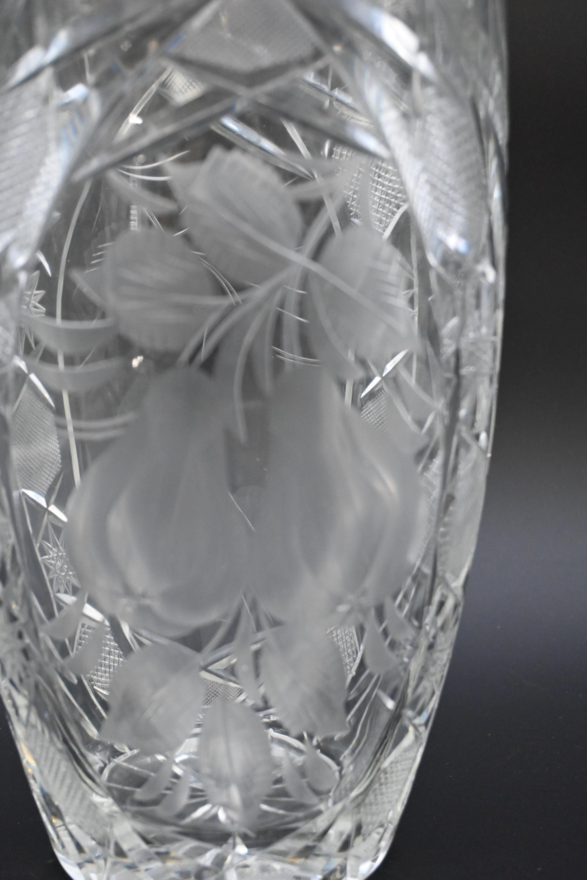 ヴィンテージ リードクリスタル インペルラックス ガラス花瓶