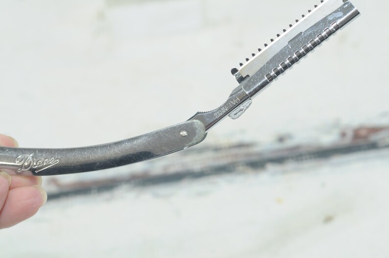 Vintage Chrome Diane Folding Straight Razor Trimmer Made in Japan - Etsy