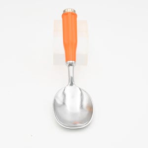 Vintage . Dipper Ice Cream Spade Scoop Vintage Aluminum Orange Handle Japan