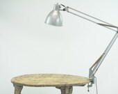 Vintage Metal Industrial Steampunk Articulating Work Light Machine Age Shop Light Screw Clamp Mount