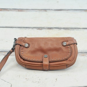 Bolsa Vintage Autêntica Marrom Cole Haan Bolsa de Pulso Bolsa Carteira