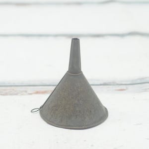 Vintage . Zinc Metal Funnel Small Farm Funnel Garage Funnel Kitchen Funnel Dover? #2