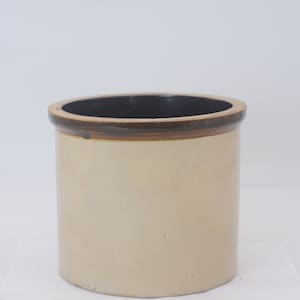 Vintage/Antique Steinzeug Crock Glasierter Tontopf 8 &quot;x 7&quot; Käsetopf Einmachglas Küchenutensilien Caddy