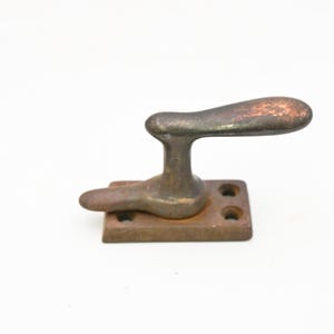Vintage Casement French Window Cupboard Cabinet Latch only  No Keeper Jappaned