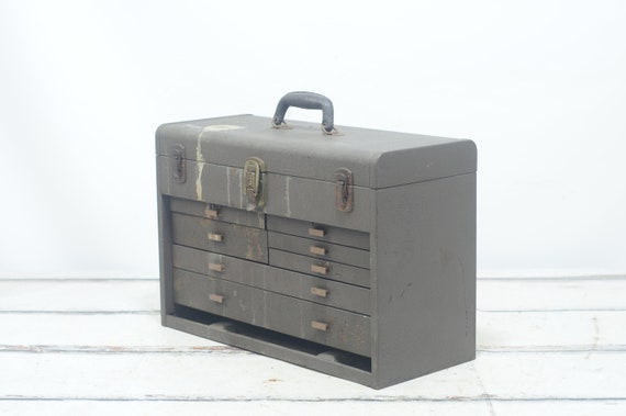 Vintage. Kennedy #520 Toolbox 7 Drawer Machinist Chest Mechanics 