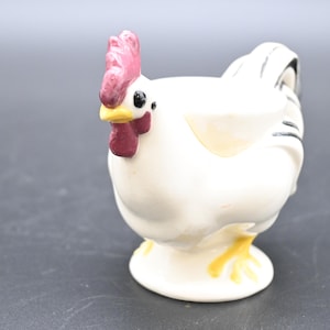 Vintage 1958 Rooster Egg Cup Chicken Country Kitchen Personalized Ken