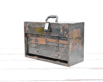 Vintage. Kennedy? #520 Toolbox 7 Drawer Machinist Chest Mechanics
