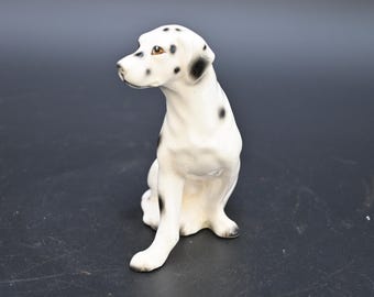 ヴィンテージ磁器/陶器製ダルメシアン犬の置物 コレクターズアイテム