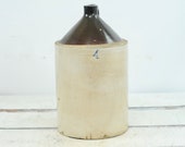 Antique Vintage . 4 Gallon Stoneware Shoulder Jug Stoneware Whiskey Jug Water Jug