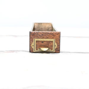 Antikes Holz W C Heller Bibliotheksschrank Schublade Holz und Metall Apothekerdatei oder Teile Schublade Primitive Dekorative # 8