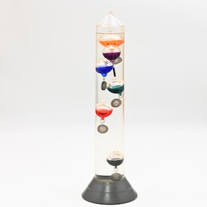 Galileo Miracle Thermometer 12.5&quot; - 6 Balls - Koch Made in Germany - Works