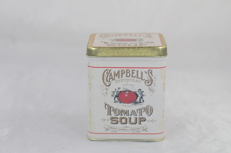 Vintage Decorative Collectible Campbells Tomato Soup Tin Box Etsy